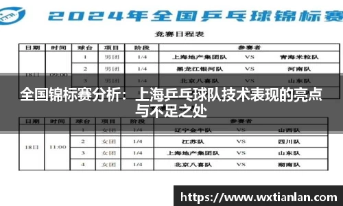 全国锦标赛分析：上海乒乓球队技术表现的亮点与不足之处